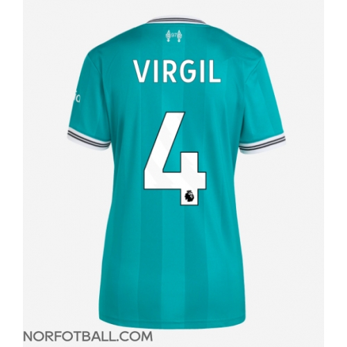 Billige Fotballdrakt Liverpool Virgil van Dijk #4 Replika Tredjedrakt Dame 2025-26 Kortermet Billige Fotballdrakt Liverpool Virgil van Dijk #4 Replika Tredjedrakt Dame 2025-26 Kortermet